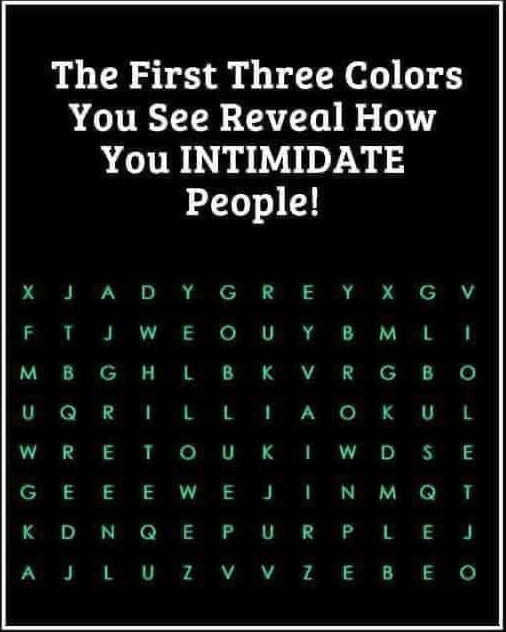 The First Three CoIors You See ReveaI How You lNTlMlDATE People!