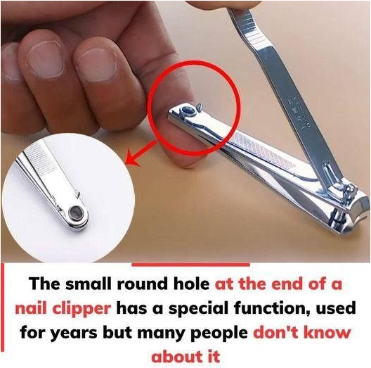 The ‘small round hole’ on the nail clipper has a unique and important function