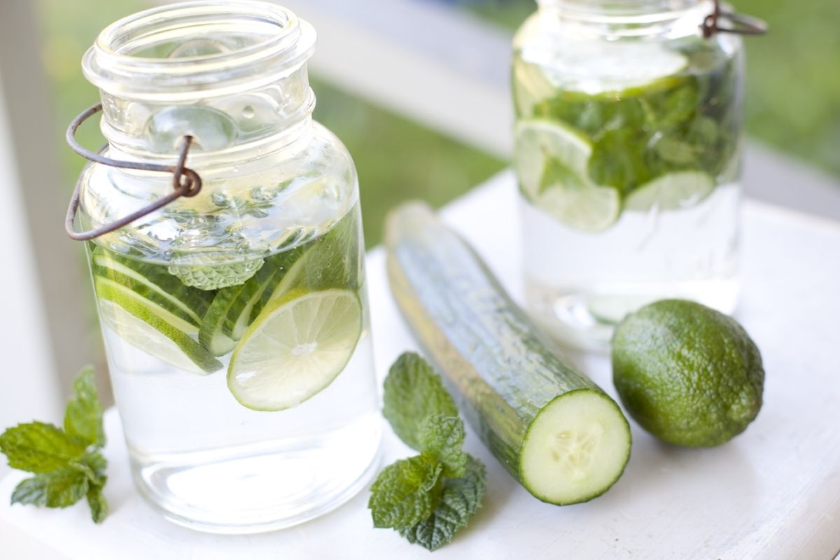 Cucumber & Mint Infused Water